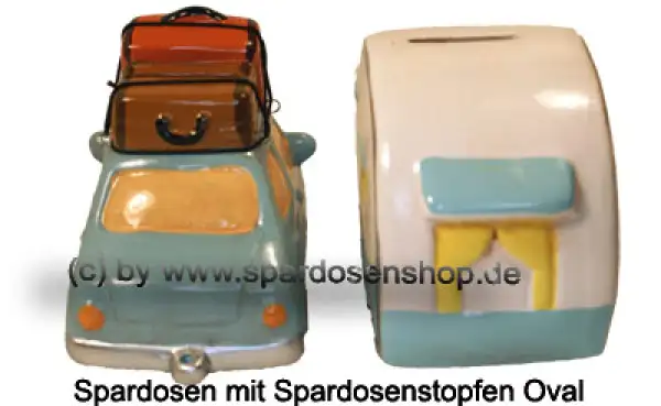 Spardosen Wohnwagen- Gespann E