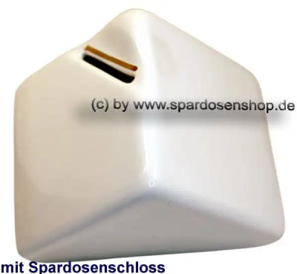 Spardose Würfel mit Goldstrich B