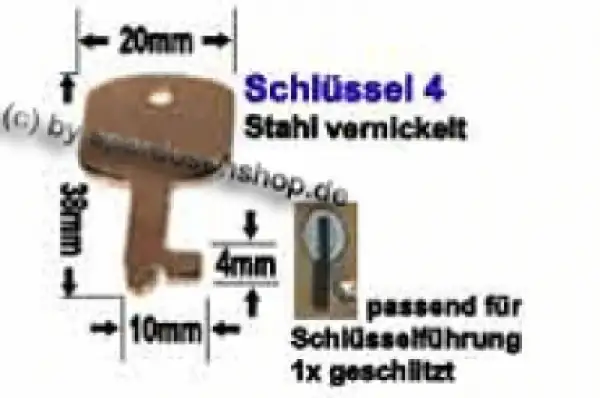 Spardosenschlüssel Nr. 4