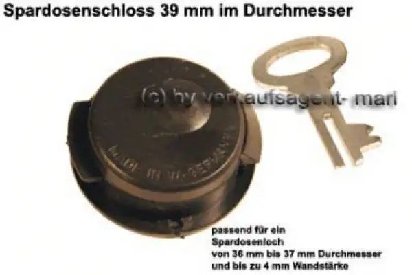 Spardosenschloss 39mm B