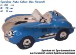Spardose Auto Cabrio blau/chrom A