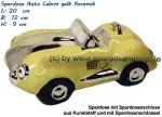 Spardose Auto Cabrio gelb/chrom A