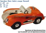 Spardose Auto Cabrio orange/chrom A