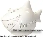 Spardose Spartier Monsterhai 3D Design Hai-raten Keramik A