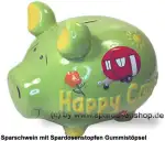 KCG mittelgroßes Sparschwein 3D Design Happy Camper Keramik A