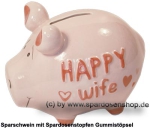 KCG Kleinsparschwein 3D Happy wife – life A