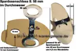 Spardosenschloss 8: 58mm 1 Stück Maße: Ø= 58 mm